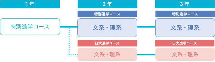 国立・特進コースの流れ