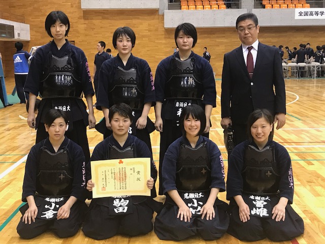 第65回全国高等学校剣道大会茨城県予選会 女子団体準優勝 岩瀬日本大学高等学校