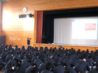 総合進学コース，グローバル・スタディコース２学年進路講演会